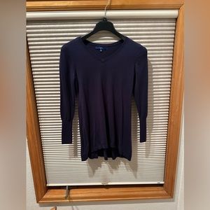 Woman’s long sleeve navy blue shirt